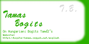 tamas bogits business card